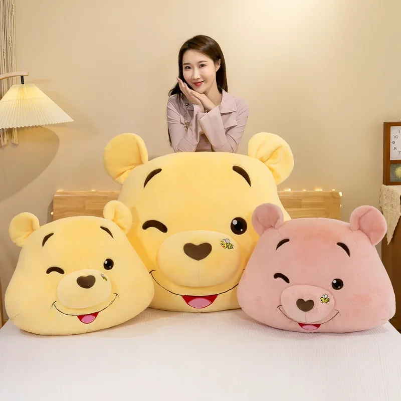 

60-100cm Disney Winnie The Pooh Plush Pillow Anime Cartoon Bear Doll Plushie Chair Cushion Pillow Toys for Kids Birthday Gift