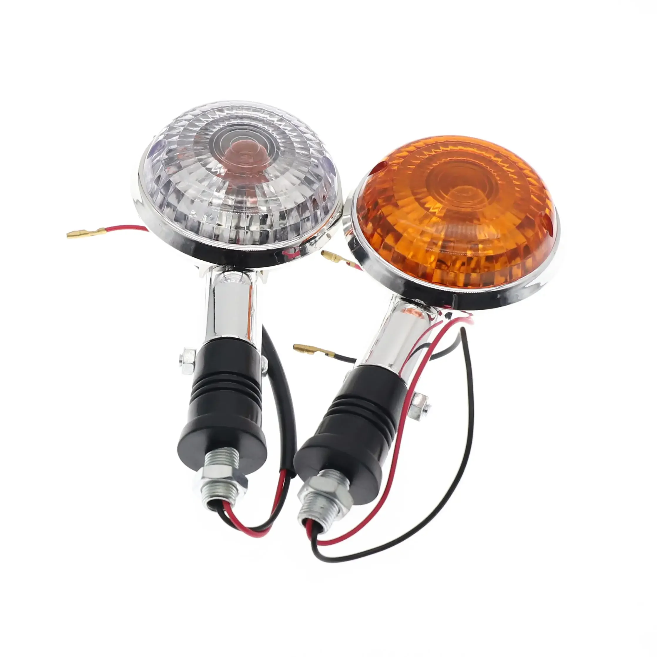2PCS Motorcycle Turn Signal Light Clear Blinker Indicator Flasher Lamp Universal Modification For YAMAHA Vmax 1200/XJ700/XJ700X 4