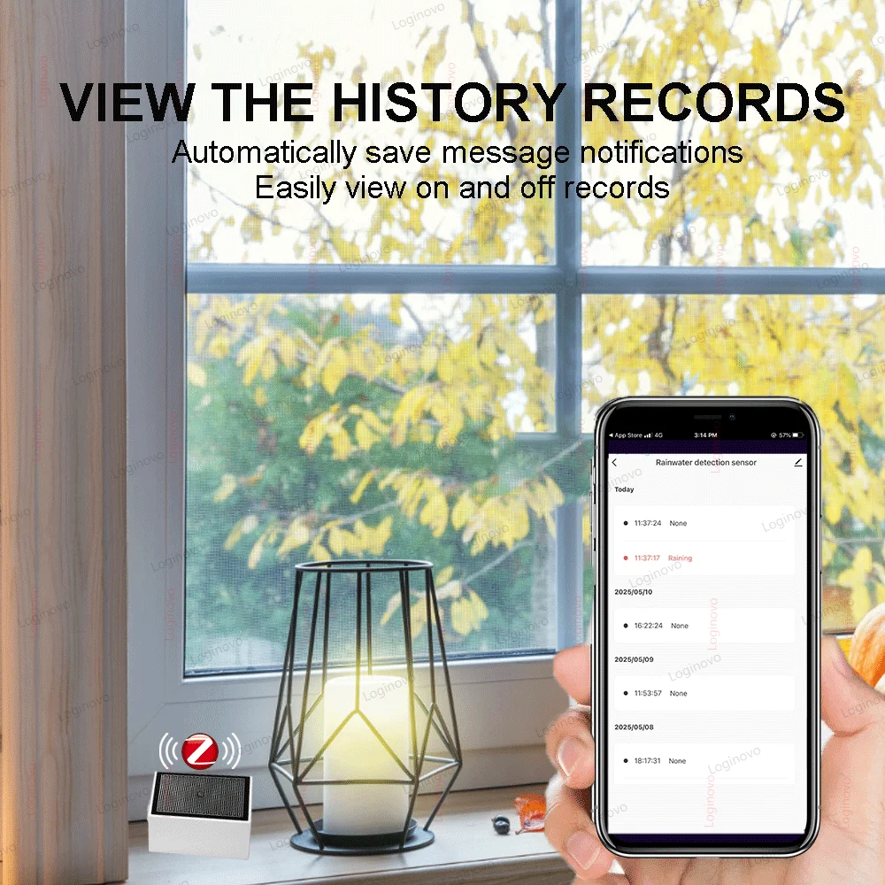 Capteur De Pluie Et Lumière Zigbee Tuya - Compatible Application Smart Life, Alarme Pluie, Fermeture Automatique Des Fenêtres