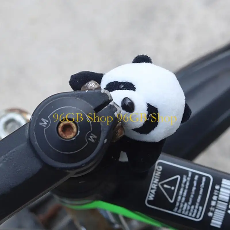 96GB Child Friendly Panda Handlebars Toy Safe Bear Handlebars Toy for Bicycles & Scooters Produced From Safe Soft Materials Gift