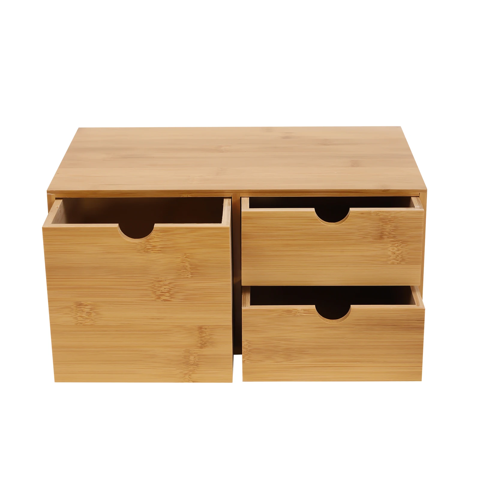 

Tabletop Bamboo Drawer Storage Organizer, Organization Box for Office Home Toiletries Supplies