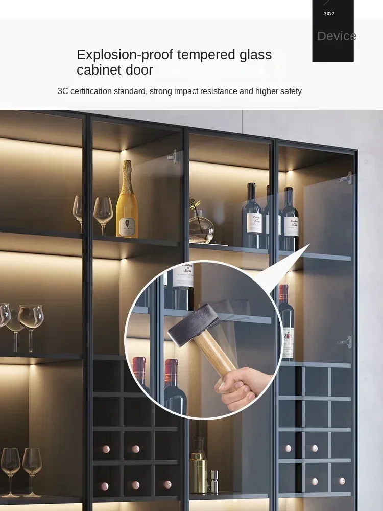 

Hot sales Wall Living Room Home Wine Cabinet Wine Cabinet Modern Minimalist Display Cabinet