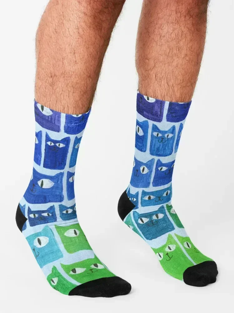 More Cats Socks summer anti-slip Christmas FASHION Socks Male Women's