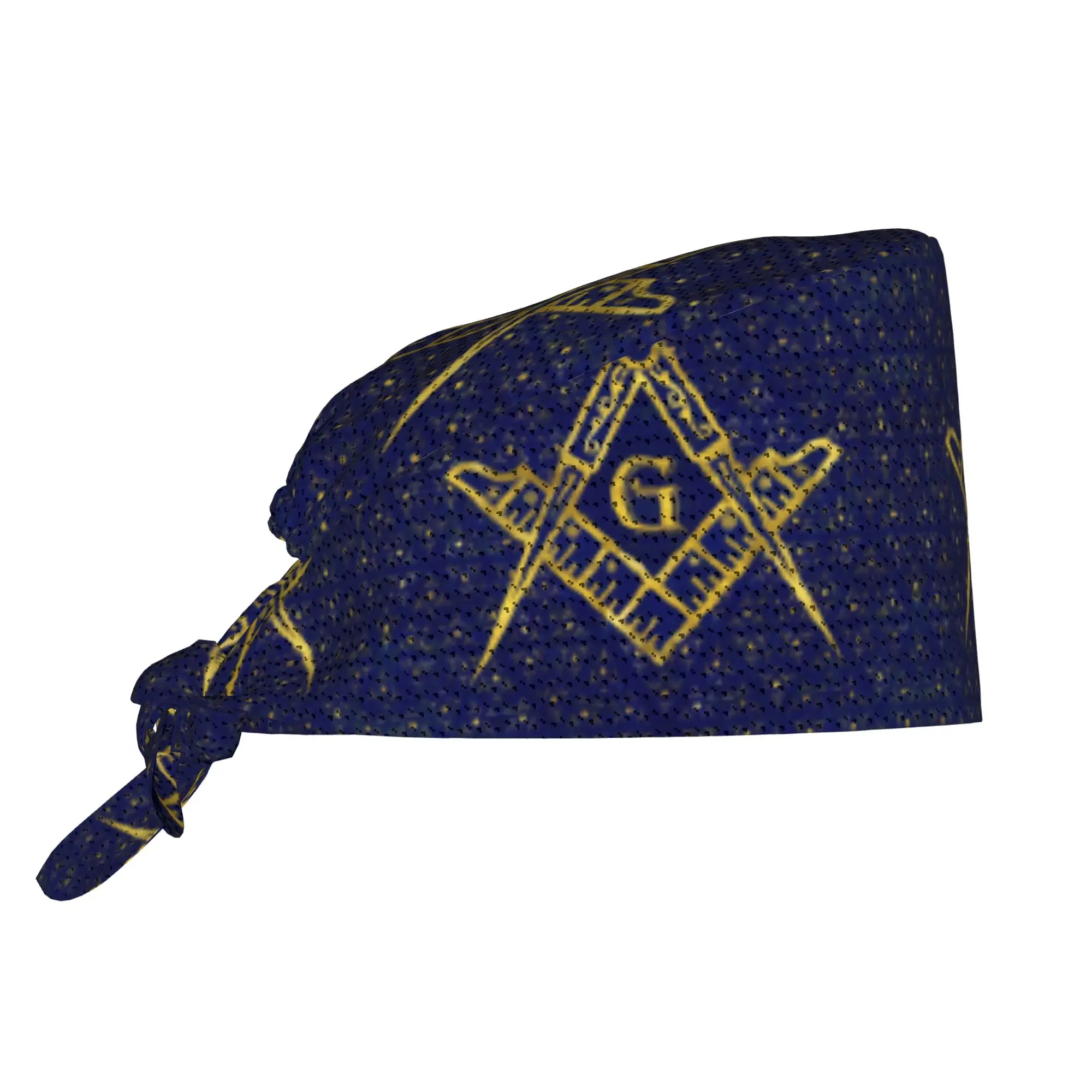 Custom Freemasonry Symbol Working Cap Surgical Hats Men Women Masonic Mason Freemason Nursing Cap Lab Works Hat