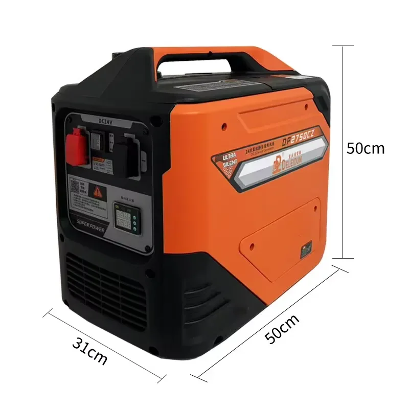 24V truck parking air conditioner generator automatically starts frequency conversion low noise high power portable