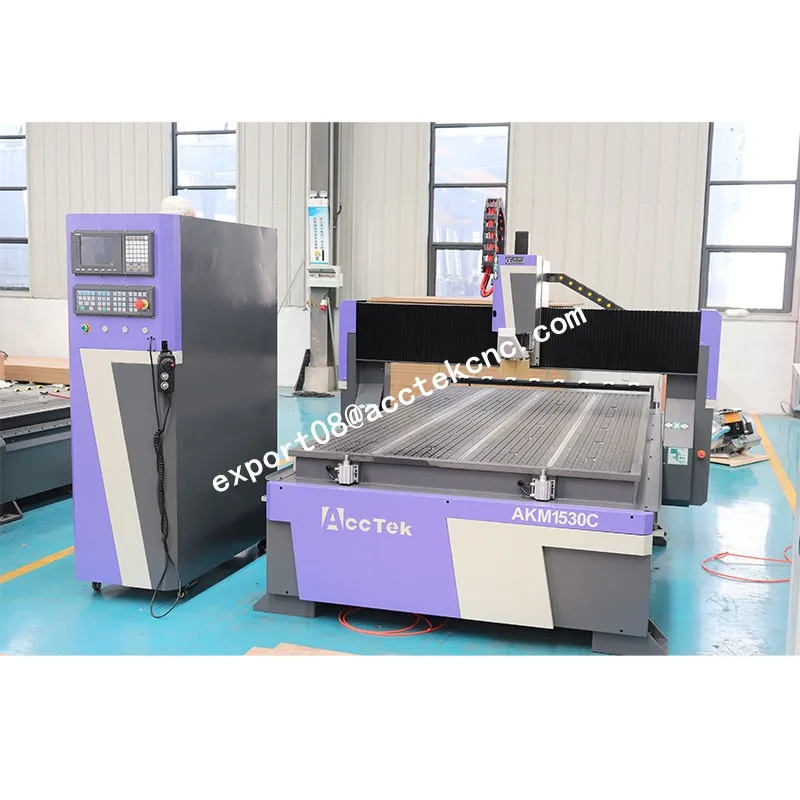 Enrutador ATC CNC para carpintería, máquina de tallado de madera 3D de gran tamaño, producción AccTek de MDF, 1530