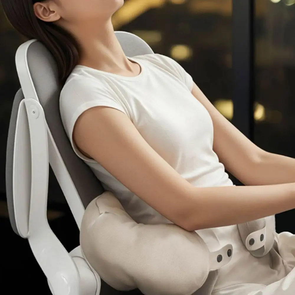 

Pressed Inflation Inflatable Travel Pillow Lightweight Foldable U-shaped Pillow with Storage Bag Save Space