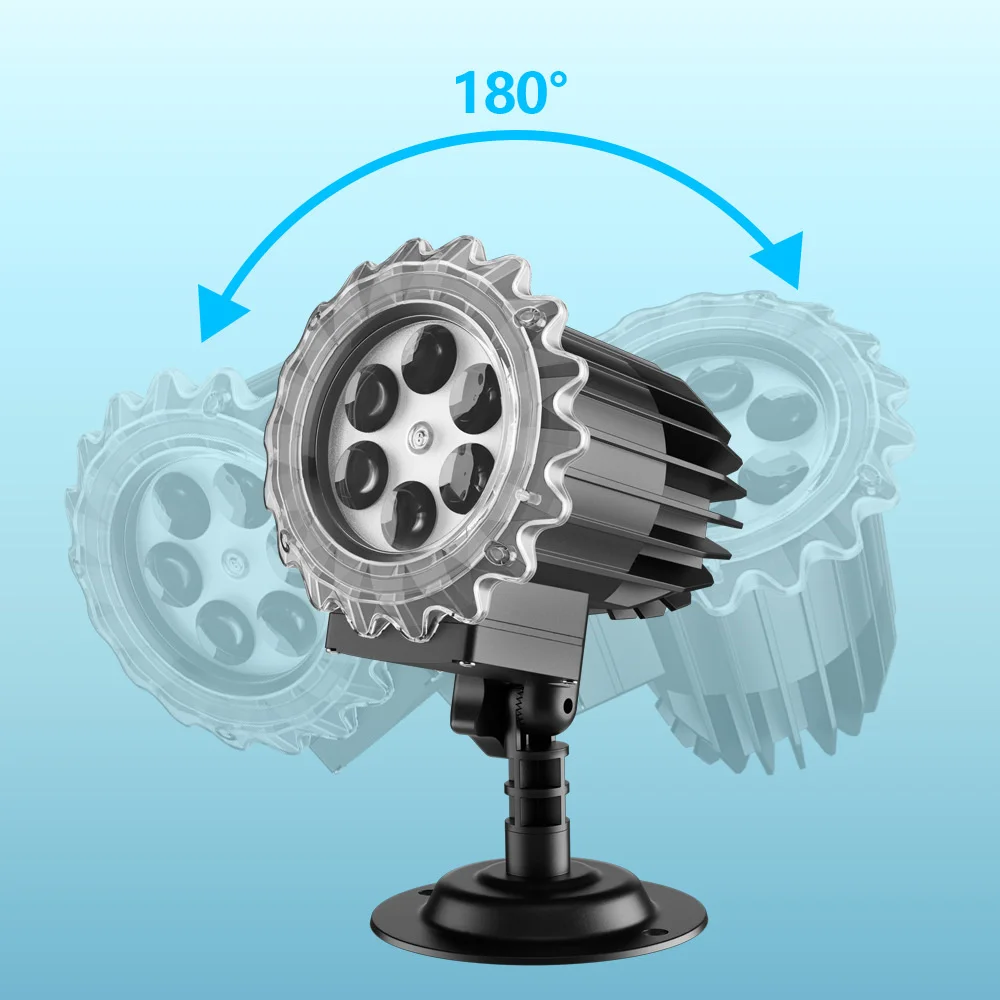 AC100-240V 크리스마스 눈송이 프로젝터 조명, 실내 및 실외 홈 가든 눈 장식, 파티, 결혼식, 파티오, 마당용