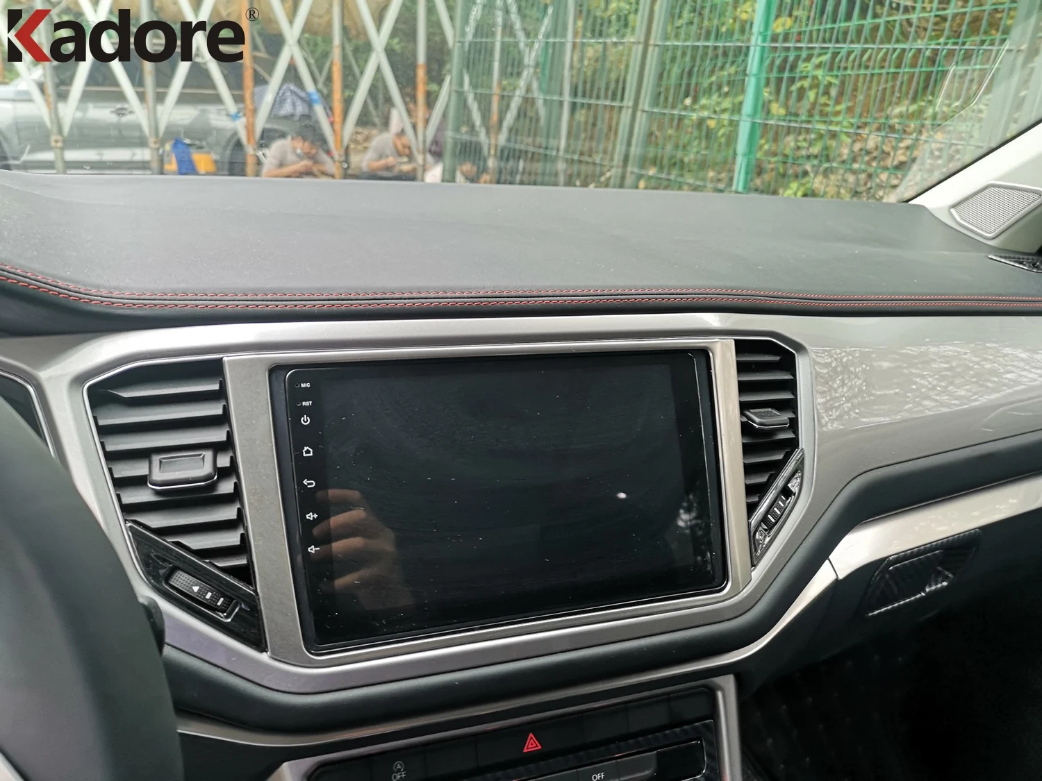 For Volkswagen T-Roc TROC 2017 2018-2021 2022 Front Dashboard Insert Air Conditonnal Vent Trim Cover Bezel Interior Accessories