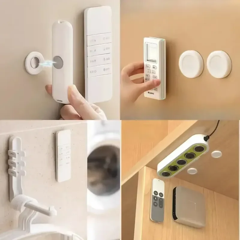 2026 Latest Multi-Function Strong Magnetic Hooks for Home Office Wall Mount Remote Control Holder Keys Organizer Anti-Lost