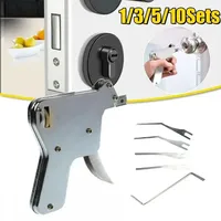New Lock Pick Bumps Stainless Steel Door Opener Key Gun-Repair Tool Kit Gun Parts Strong Steel Lock Picking Tool Set Extractor