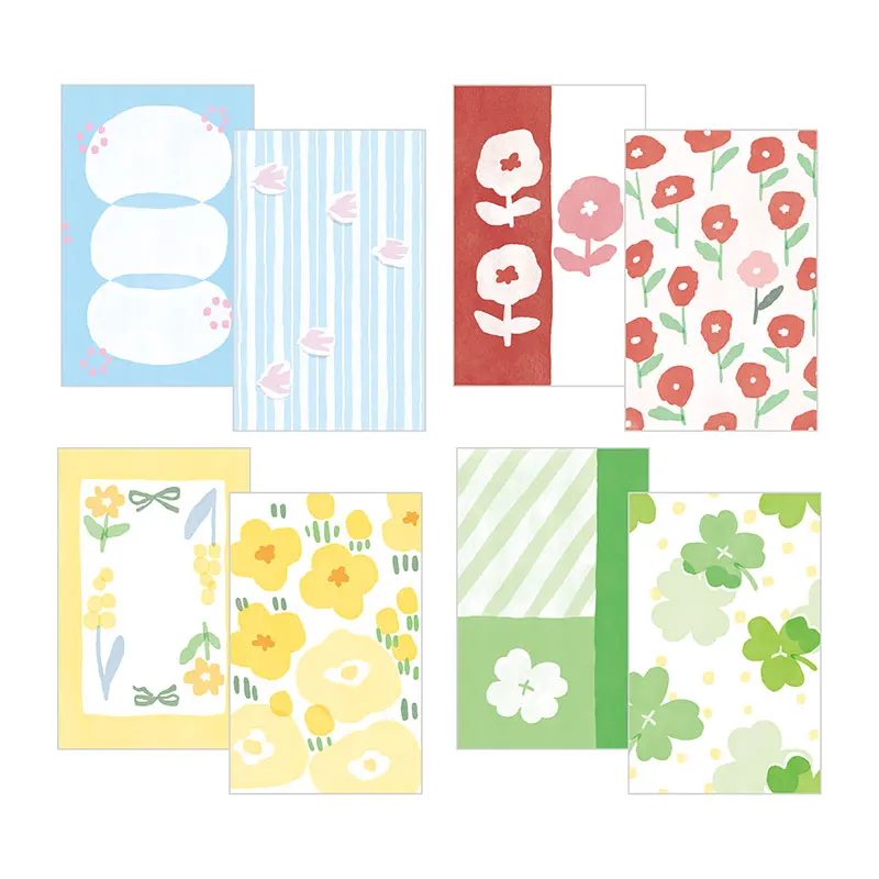 [Color M5/a7 Inner Page Memo Notes] A8 Material Paper Double-sided Printing Literature