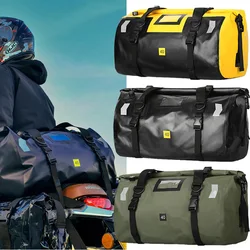 Universal 40L 66L Motorcycle Waterproof Tail Bags Helmet Durable Rear Moto Seat Bag High Capacity Riding Motocross Outdoor Bag