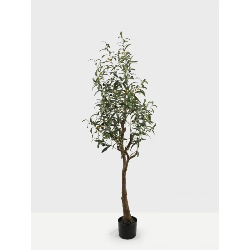 custom.Real High quality Artificial plants Decorative Bonsai real 147cm 6.8 branch Olive Artificial Tree