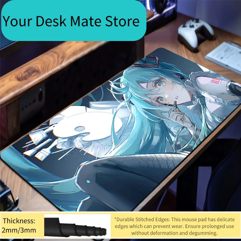 แผ่นรองเมาส์เกมมิ่งลายฮัตสึเนะ - Desk Setup Pink บทวิจารณ์และราคา