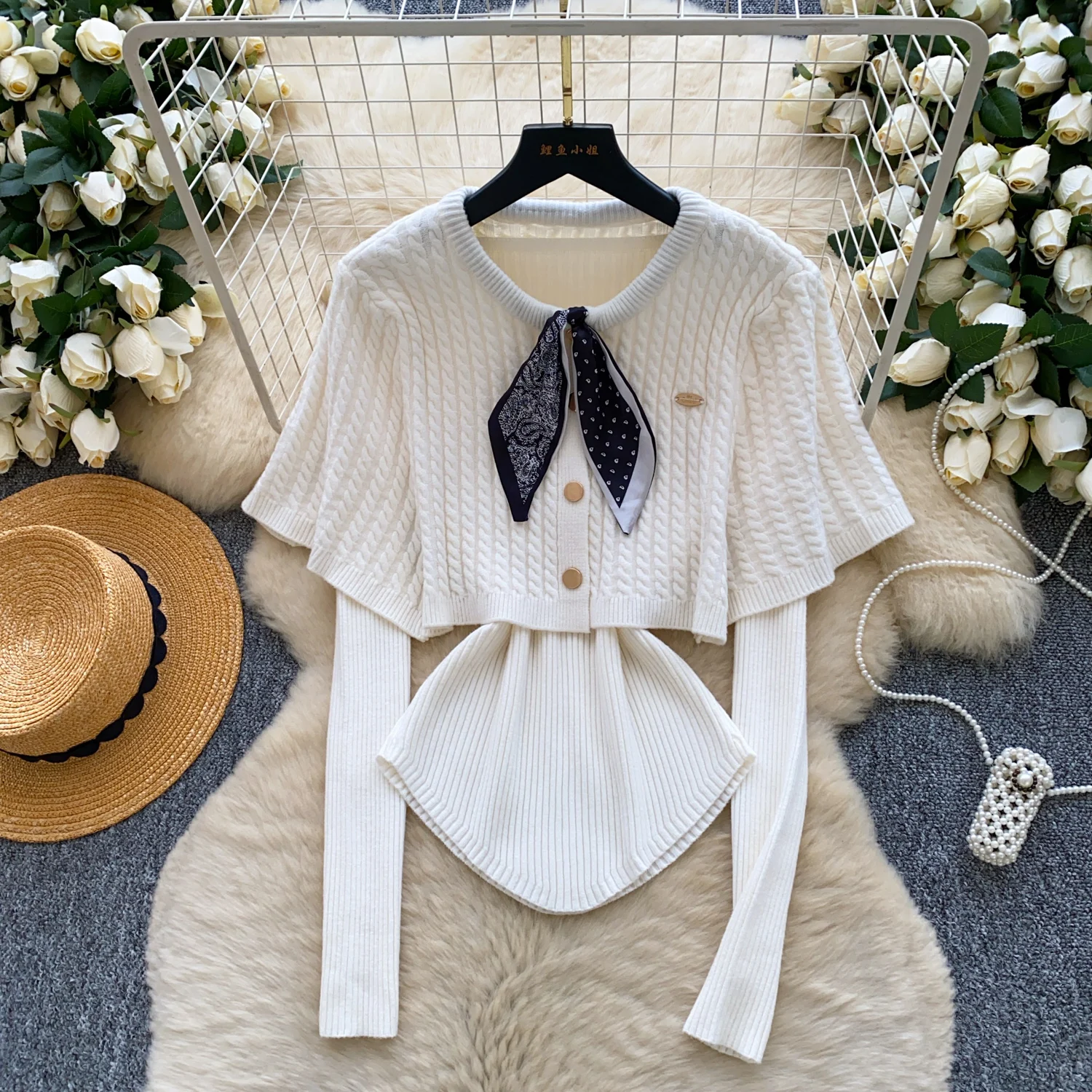 

Женское роскошное зимнее пальто для пожилых людей, комплекты курток, женский вязаный плащ с бантом, комплекты свитеров, женские праздничные накидки для дня рождения