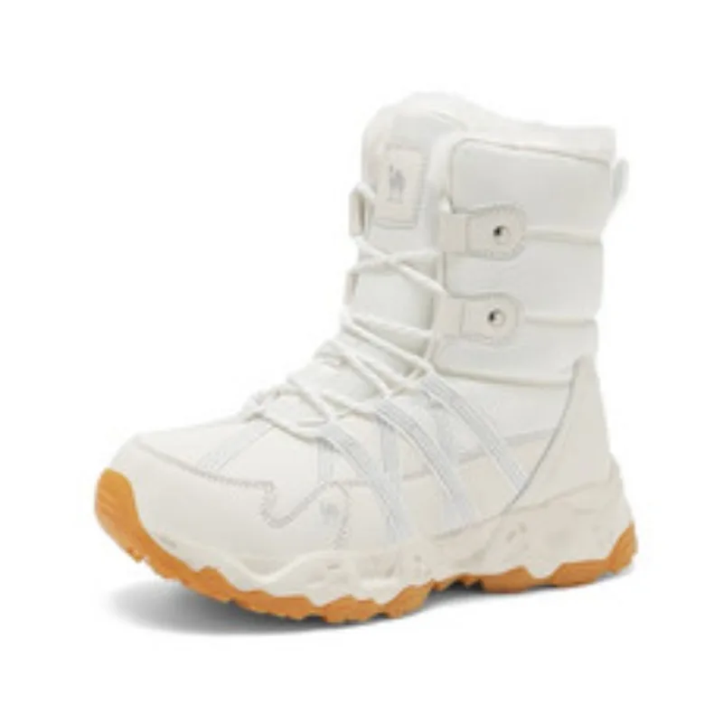 

Winter Snow Boots, Outdoor Fleece-Lined Warm Snow Boots for Women, New Waterproof and Non-Slip, Cold-Resistant Ski Cotton Shoes