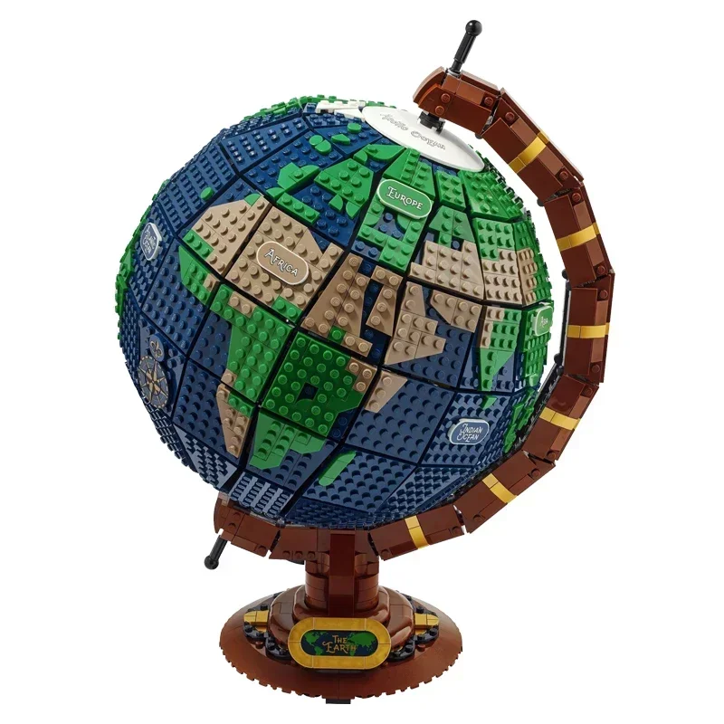 

2585 Stuks 21332 Globe Model Hoge Moeilijkheidsgraad Volwassen Technologie Onderdelen Moc Bouwsteen Speelgoed