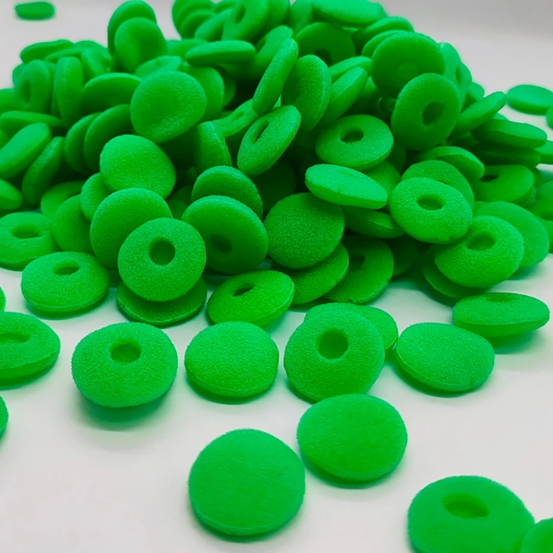 30 stcs zachte headsets katoenafdekking earpad voor antislip flexibele hoofdtelefoon oortelefoon katoenfilter 15 mm spons e74a