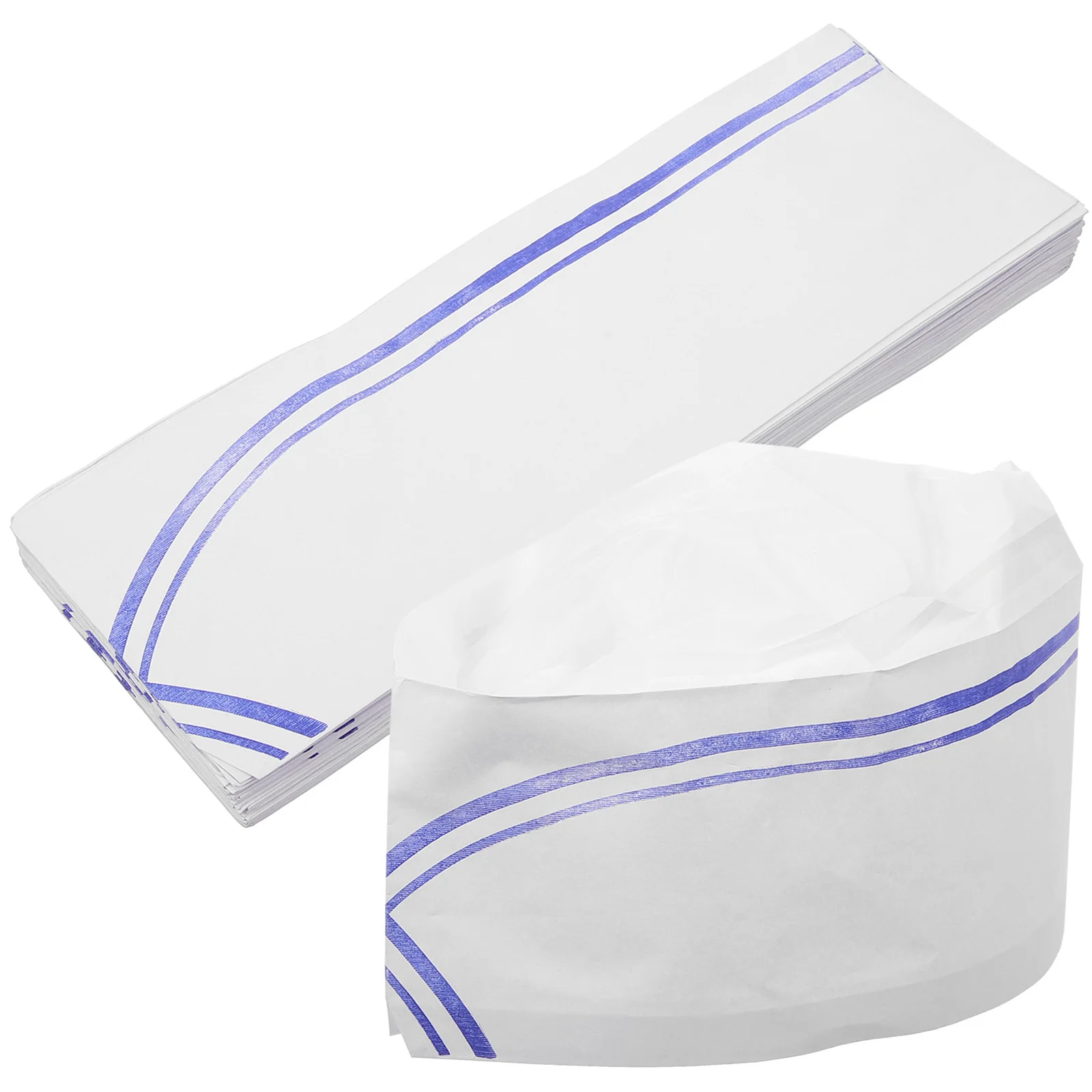 Chapeau de Chef jetable en papier épais, 40 pièces, pour chefs, boulanger, serveurs, respirant, confortable, adapté à diverses endroits de travail