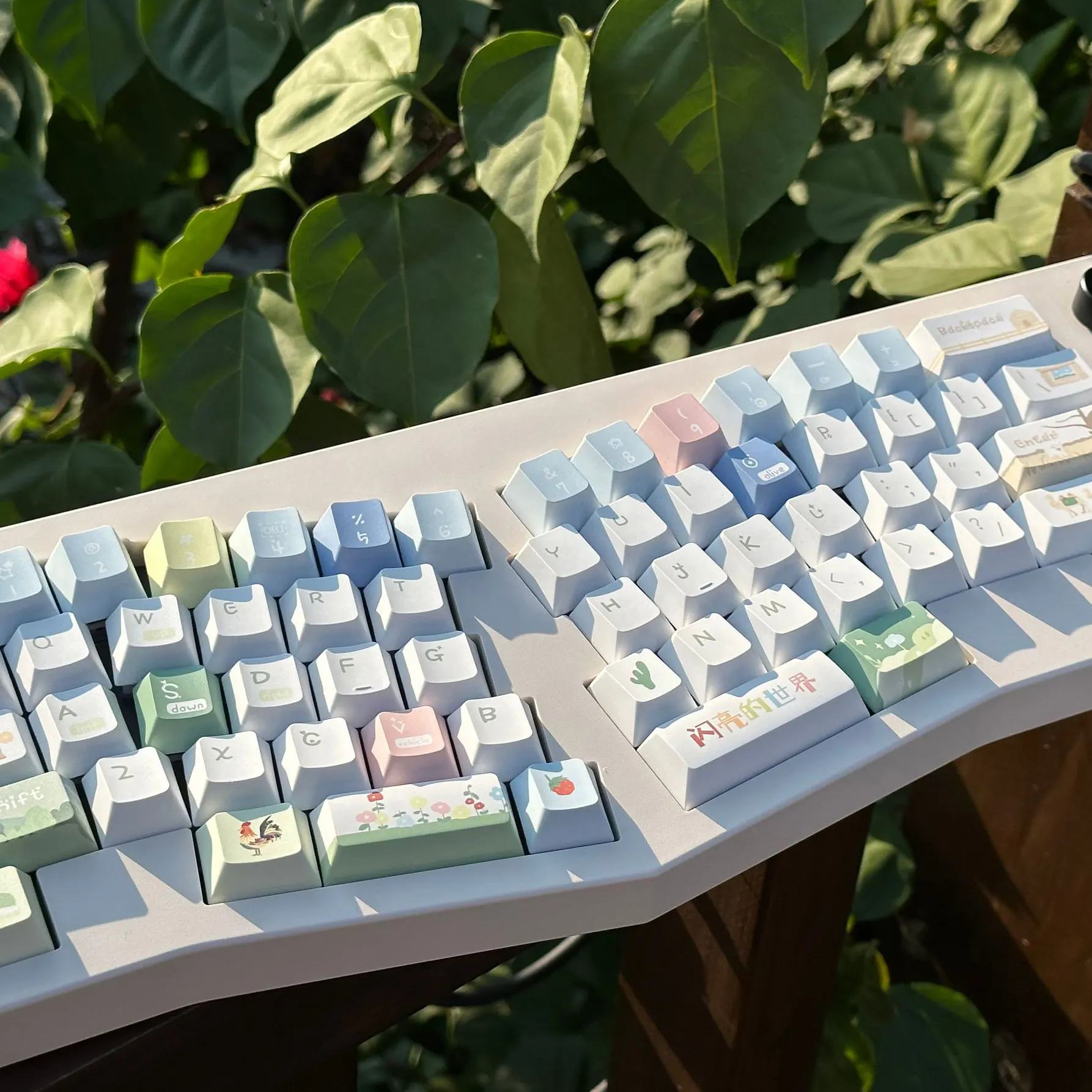 Capuchons de touches de clavier mécaniques moa originaux, PBT, sublimation complète sur cinq côtés