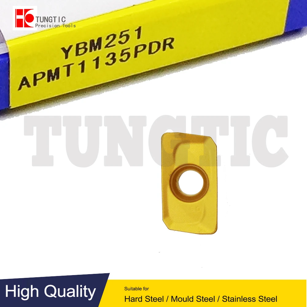 

APMT1135PDR YBM251 P10M APMT 1135 PDR Фреза со сменными пластинами Токарный станок Пластины Обработка металла