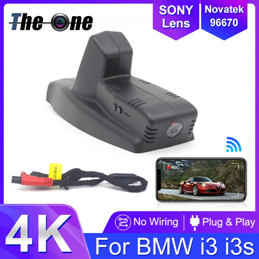 

Car Driving Video Recorder DVR Control APP Wifi Camera Dual Lens Dash Cam For BMW i3 i3s 2018-2021,Plug and play Dashcam 4K