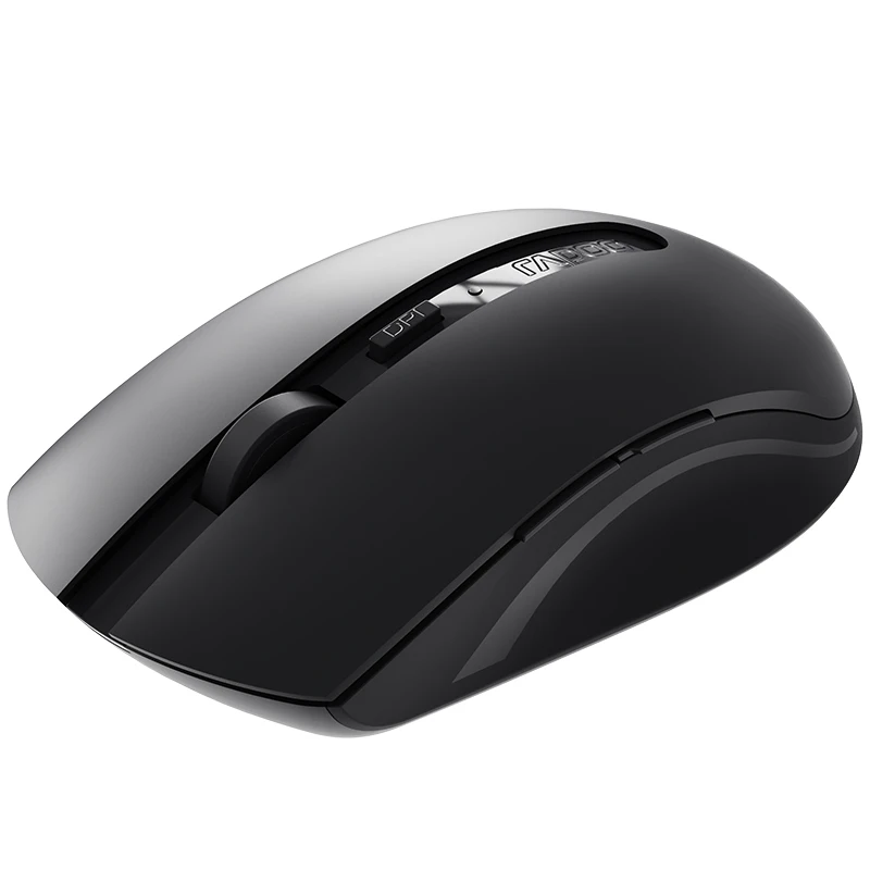 Rapoo M350G Multi-Mode Wireless Mouse Bluetooth 4.0/5.0 Ergonomic 2400 DPI  Mute Mouse For Computer Tablet Laptop PC 2.4G Mice