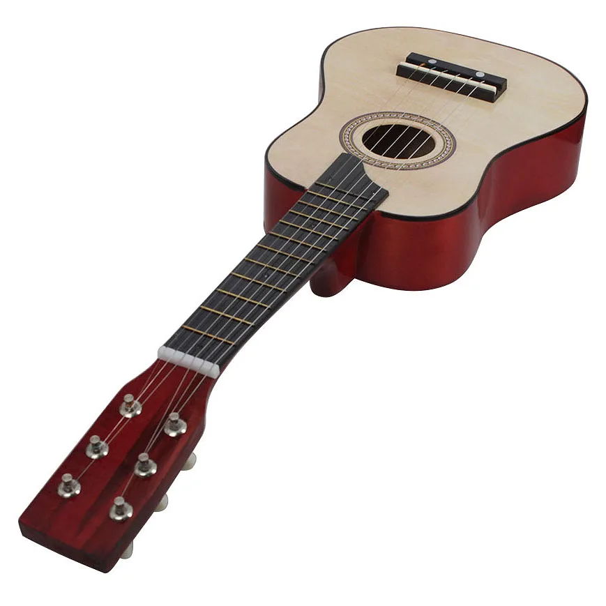 AAAL 25 Inch Basswood Acoustic Guitar 6 Strings Small Mini Guitar with Guitar Pick Strings for Children Kids Gift Beginner