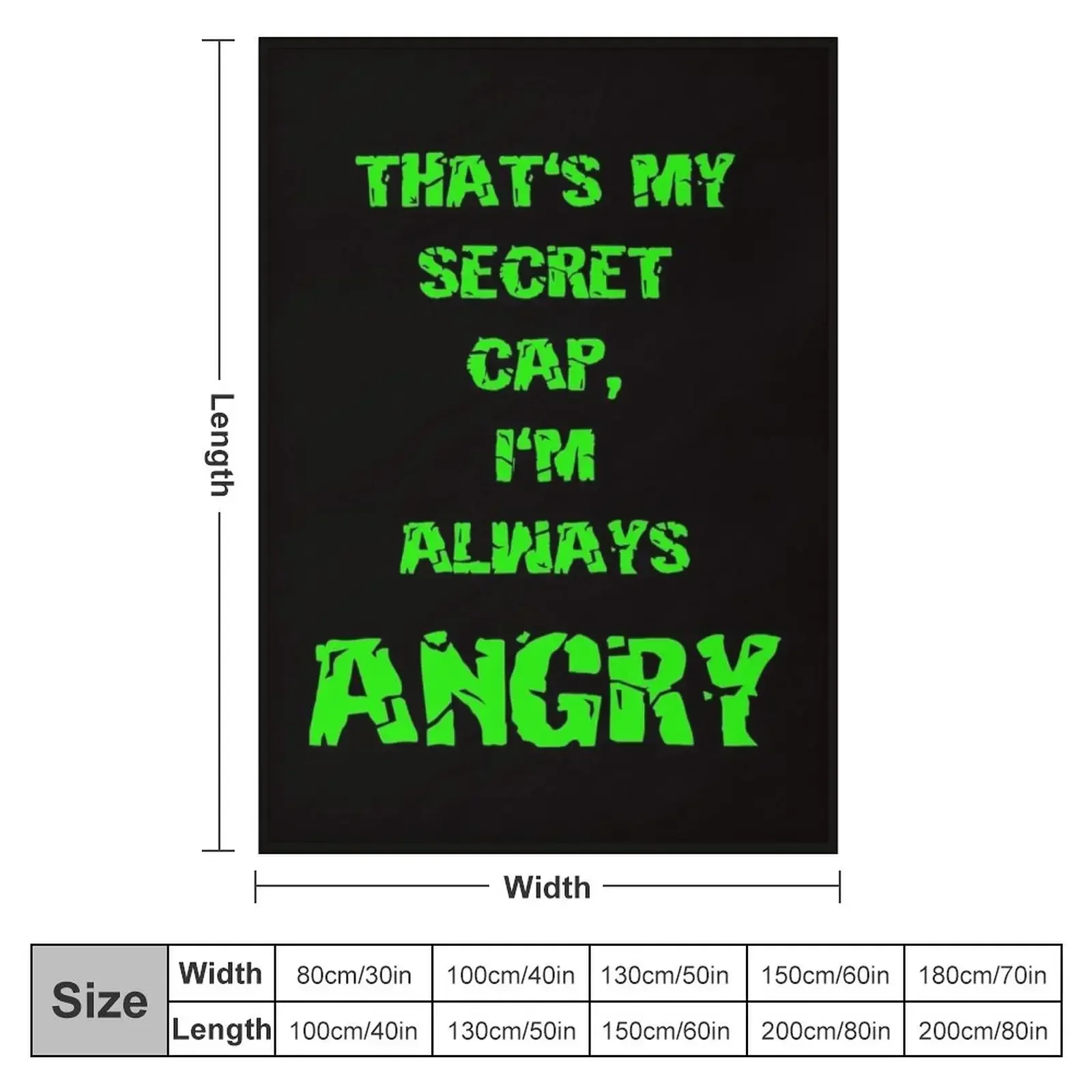 Anger Issues Throw Blanket Comforter Large Luxury Brand Personalized Gift Blankets