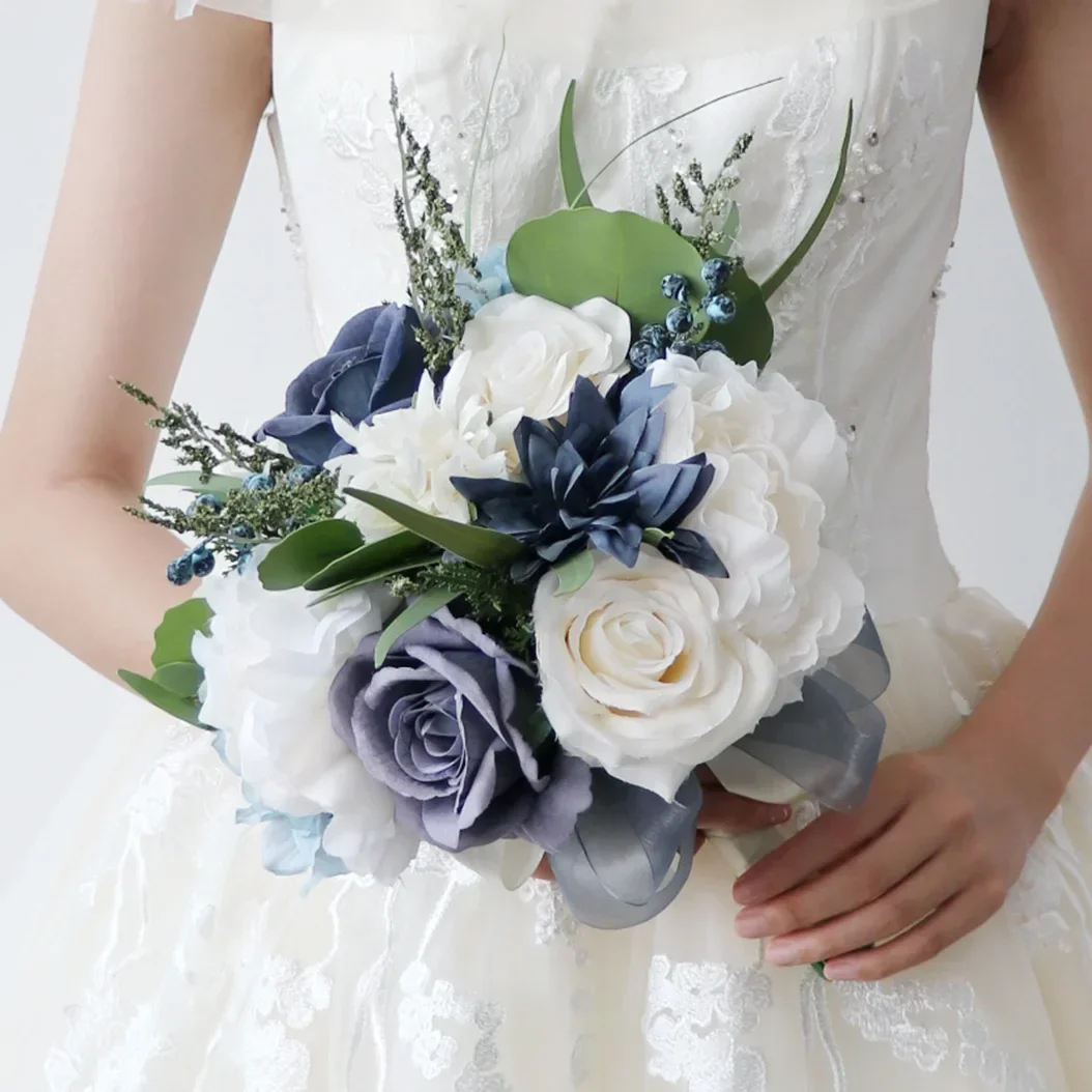 Bouquets de Fleurs Artificielles pour Demoiselles d'Honneur, Mariée