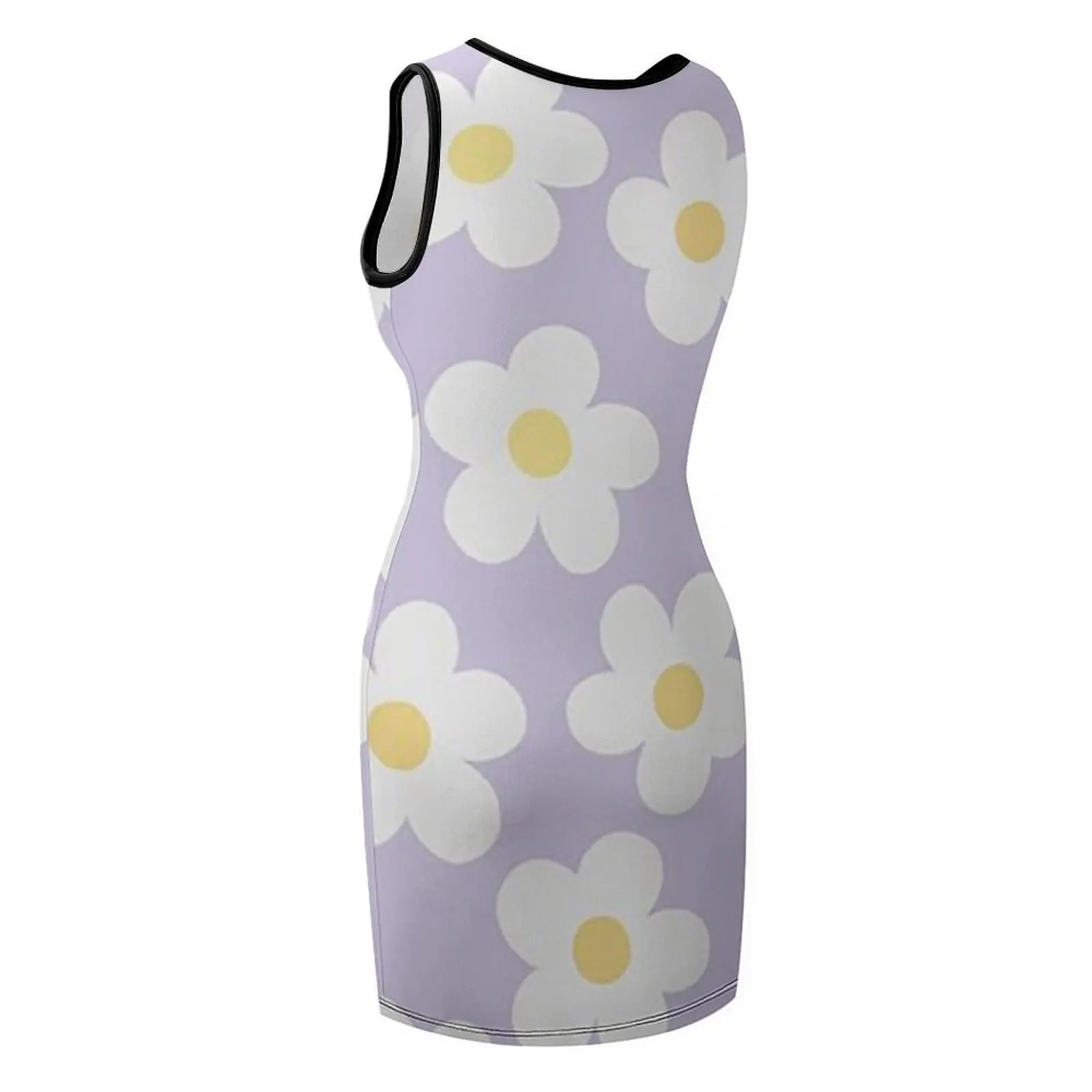 Lavender 70's Retro Flower Power Sleeveless Sundress wedding dresses for parties ceremony dresses dress for women dress summer