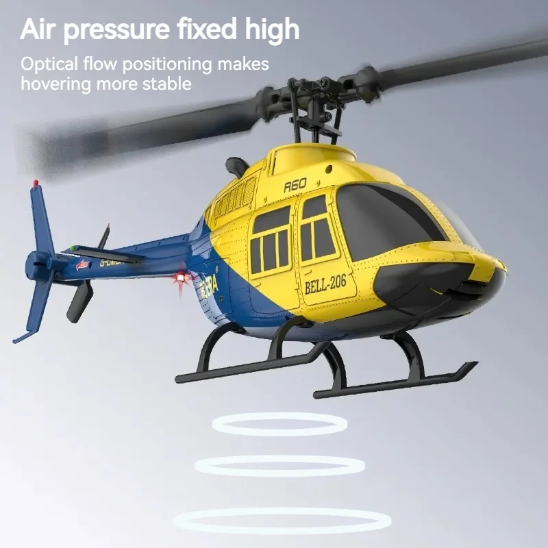 

Rcera A60 Air Pressure Fixed Height 4-Channel Remote Control Helicopter Toy Single Propeller Drop Resistant Model For Ages 14+