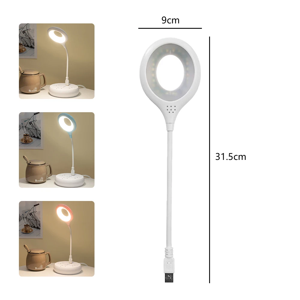 LED Table Lamp Portable Night Light Lamp Freely Foldable Desk Lamp USB Reading Talbe Lamp Eye Protection Saving Energy Desk Lamp