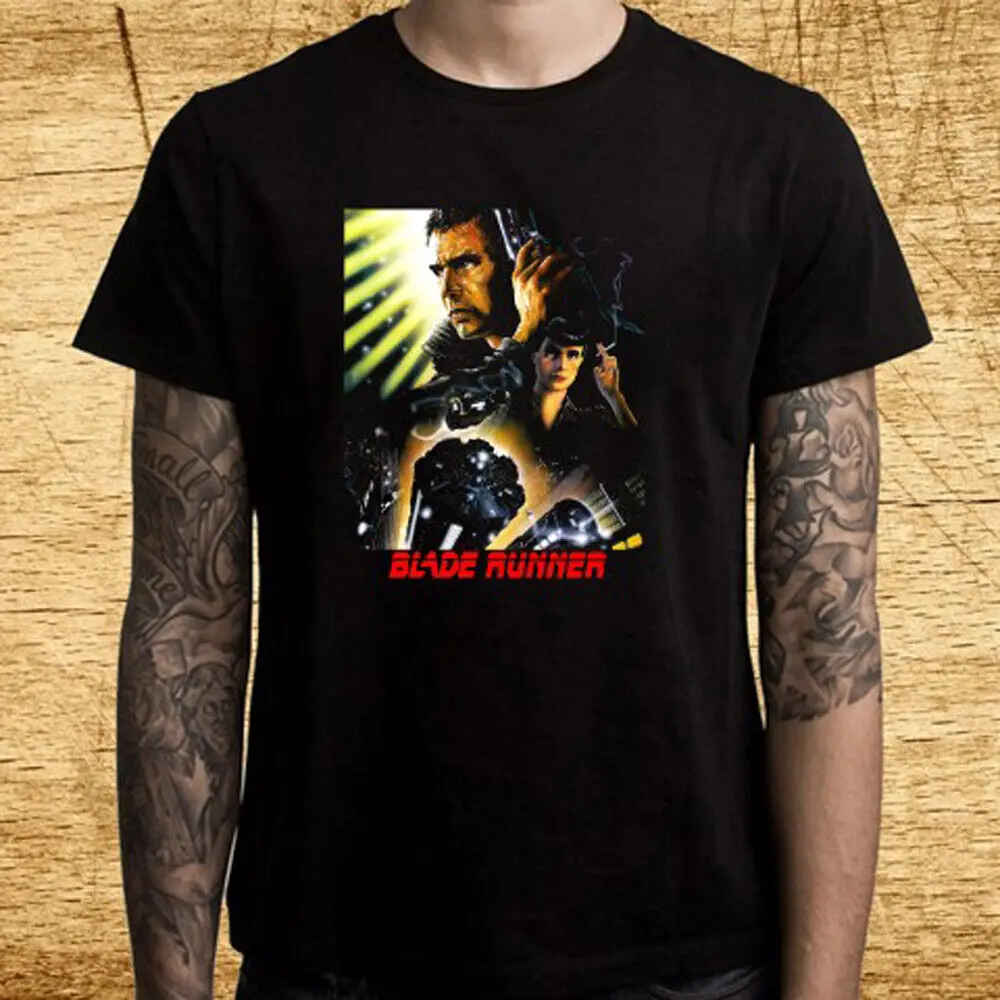 

Blade Runner Movie Men's Black T-Shirt Size S-5XL