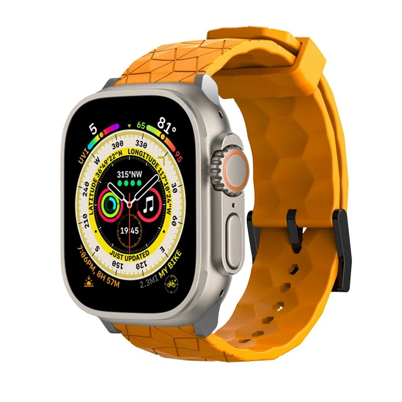 Football Pattern Band For apple watch Ultra 2 strap 49mm 45mm 44mm 41mm 40mm correa Bracelet Belt iwatch Series 3/4/5/6/SE/7/8/9