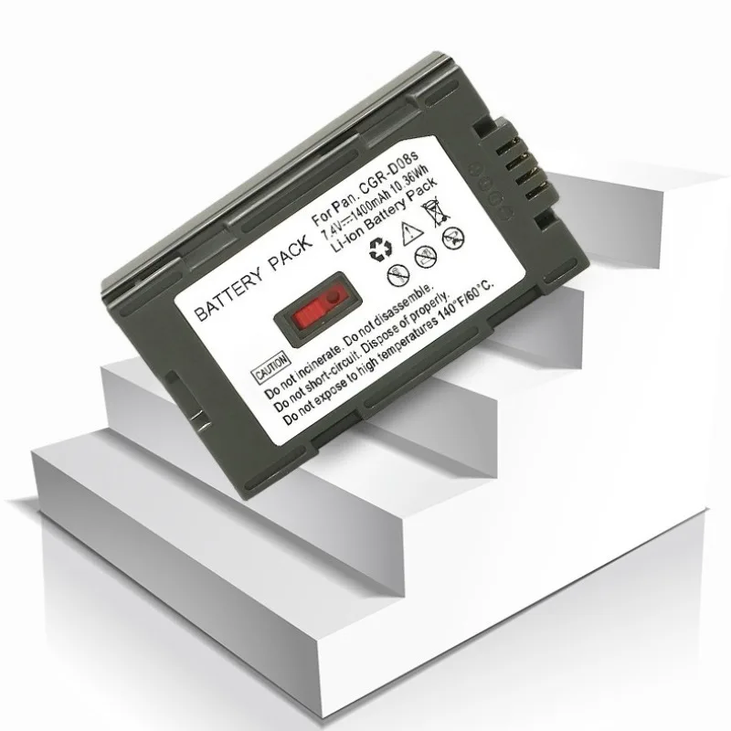 بطارية بديلة 1400 مللي أمبير في الساعة لباناسونيك CGR-D08S CGR-D16S CGR-D28S مصدر طاقة بطارية الكاميرا الرقمية #2
