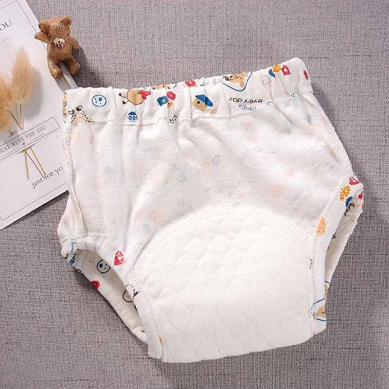 2022 New Baby Reusable Diapers 6 Layer Waterproof Reusable Cotton Diapers Breathable Training Shorts Underwear Cloth Pants Nappy