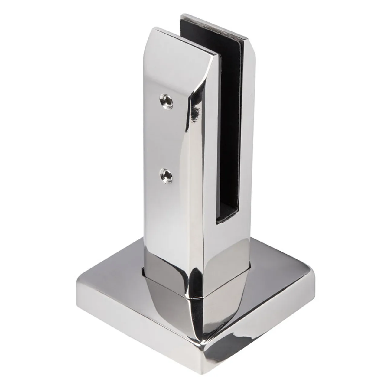 Stainless Steel Glass Spigot Pool Fencing Hardware with Black Finish for Outdoor Balcony and Staircase Use Easy Installation