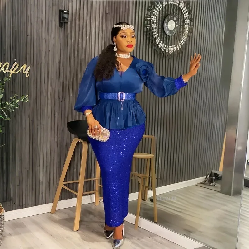 

Sequin Plus Size African Party Dresses for Women 2025 Fashion Dashiki Ankara Wedding Gowns Elegant Muslim Maxi Dress Outfits