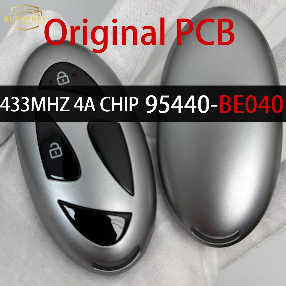 

95440-BE040 OEM PCB For Hyundai Kona 2024 ID 4A Chip 433MHz 3 Buttons Smart Remote Key
