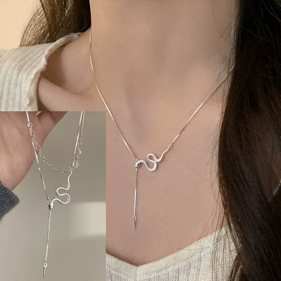 Women's 925 Sterling Silver Love Heart Necklace with Bow Knot Bead