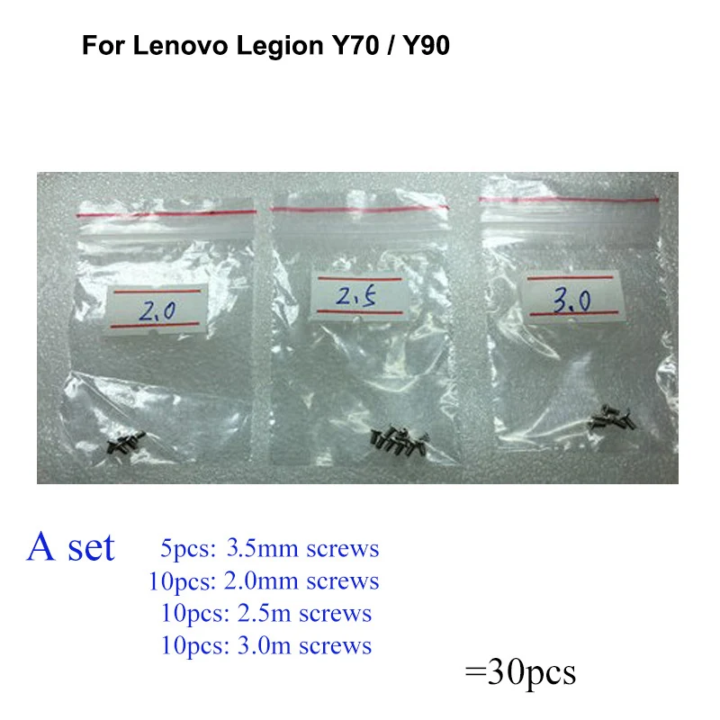 30PCS a set Silver Screw For Lenovo Legion Y70 mainboard motherboard Cover Screws Repair Parts For Lenovo Legion Y90