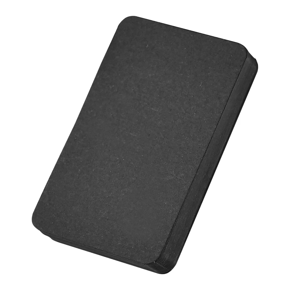 100 tarjetas en blanco, tarjetas de notas, cartulina de invitación negra, lugar de felicitación de aprendizaje
