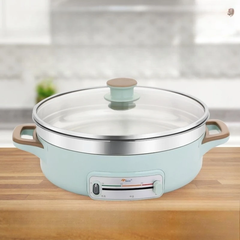 

Electric frying pan household deepened and enlarged electric cake pan multi-functional stainless steel electric baking