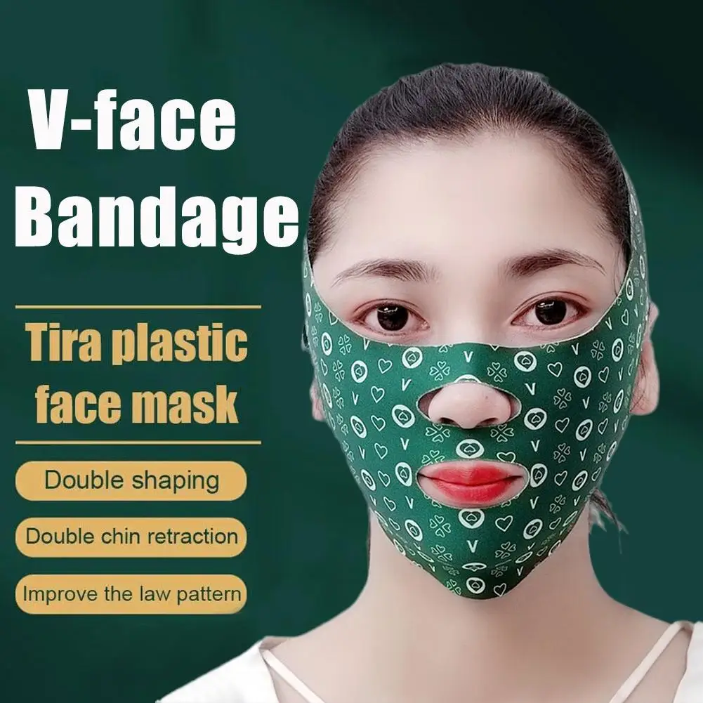 Bandagem V-Face para Mulheres, Levantamento e Apertamento, Cinto de Emagrecimento, Correia Anti-Rugas, Beleza Feminina, Ferramentas de Apoio Facial, Y3L4