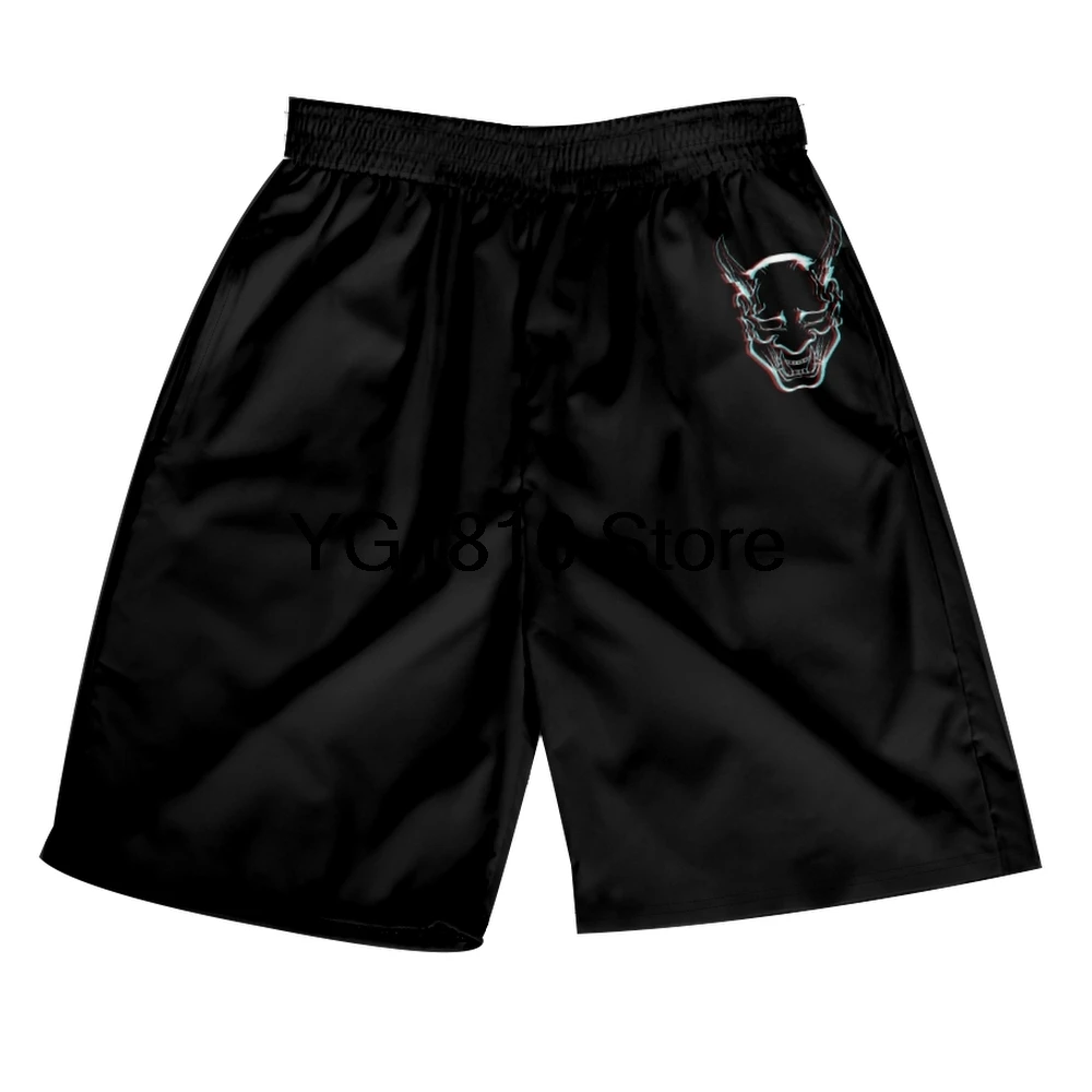 Anime Sword Demon Print Short Pants Men Women Cosplay Costume Summer Shorts Fashion Hip hop Tight Shorts Biker Shorts