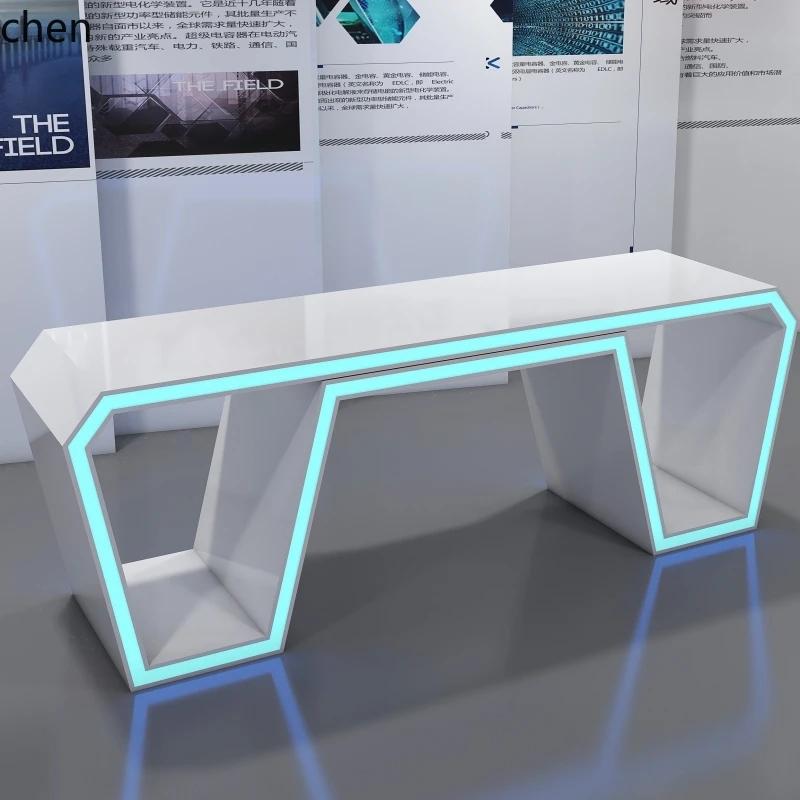 Suporte de exibição de tinta em formato especial ZML, vitrine de produtos técnicos, mesa de experiência luminosa, vitrine de vidro Nakajima