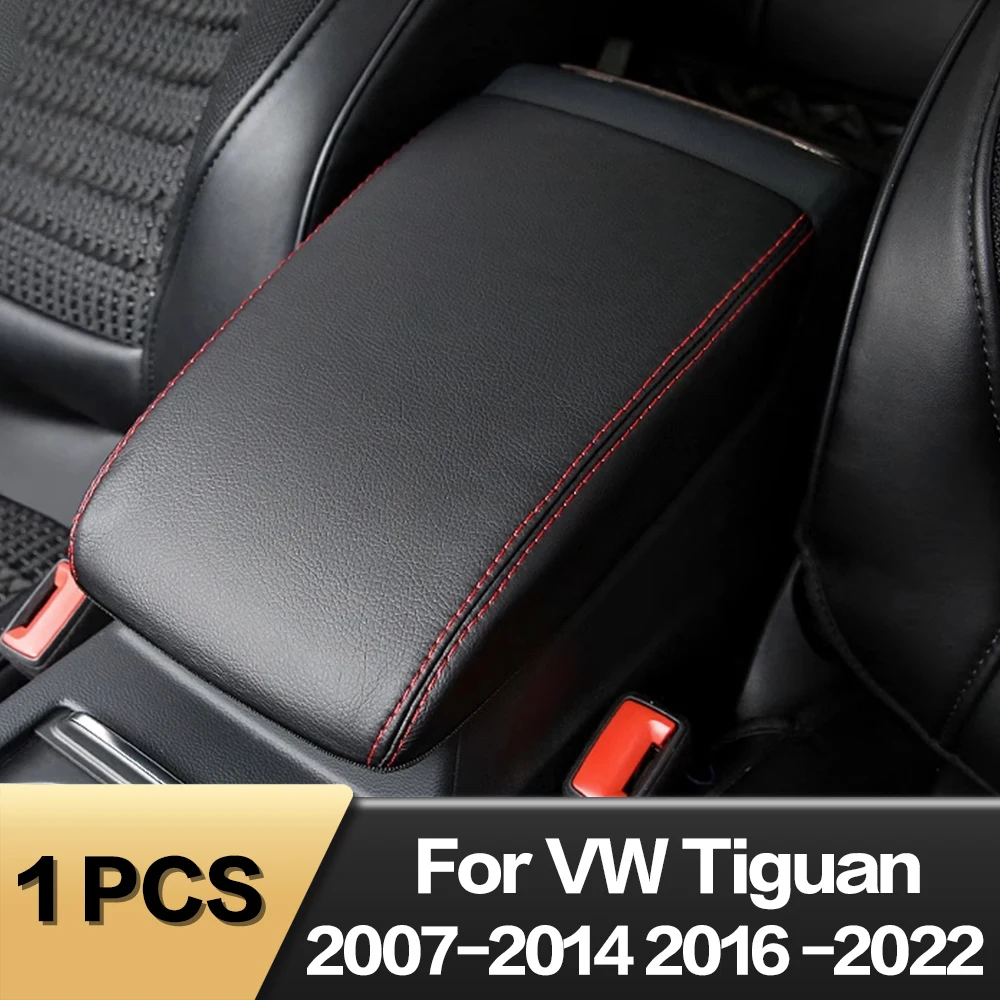 1PCS For VW Tiguan MK1 MK2 2007 2011 2016 2017 2018 2019 2020 2021 2022 Car Armrests Box Cover Decorative Interior Accessories