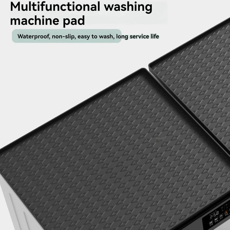 2 PCS Washer And Dryer Covers For The Top, Non-Slip Washer Dryer Countertop Protector Mat For Laundry Room & Kitchen